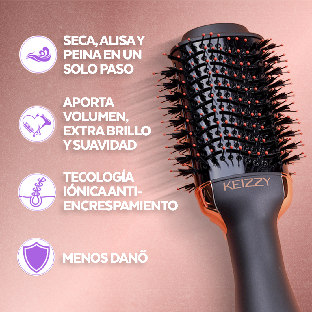 Cepillo Secador Keizzy Rose Gold